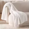 White Fleece Blanket - Image 4