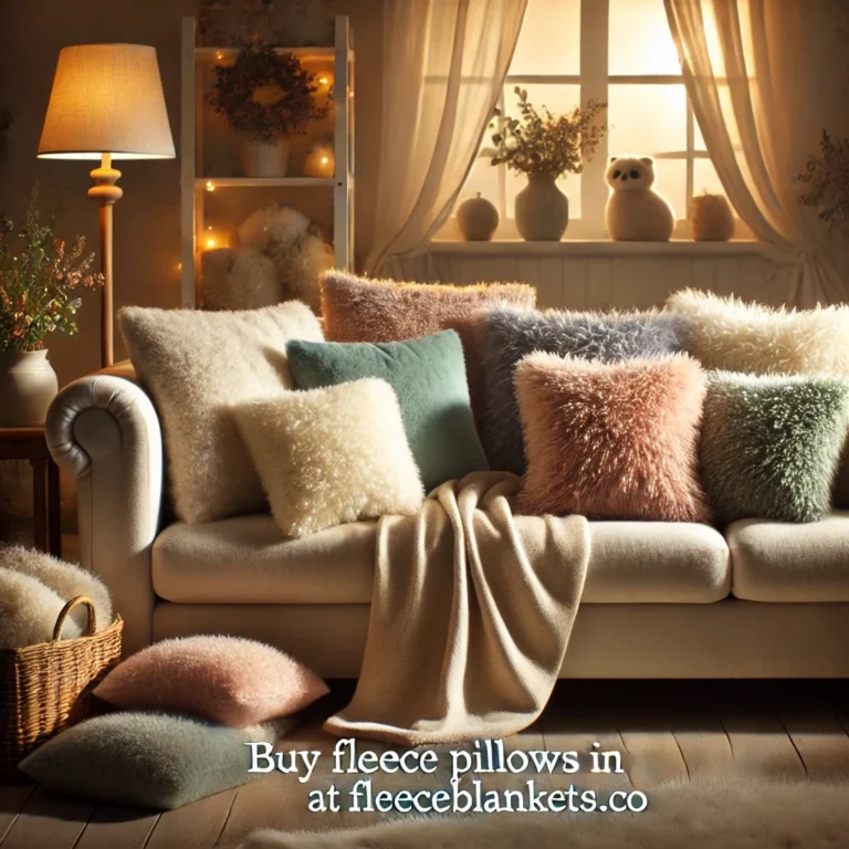 Buy Fleece Pillows in the UK at FleeceBlankets.co